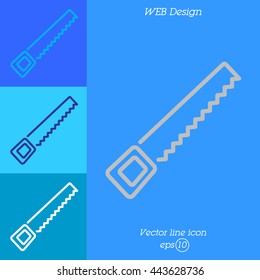 Web line icon. Saw