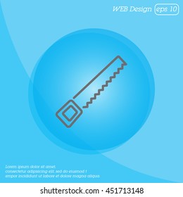Web line icon. Saw