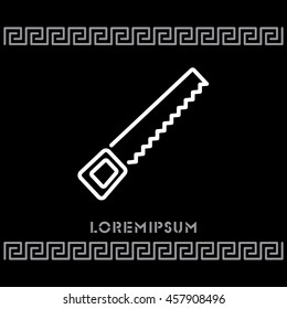Web line icon. Saw