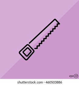 Web line icon. Saw