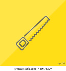 Web line icon. Saw