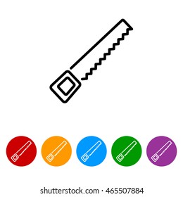 Web line icon. Saw
