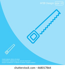Web line icon. Saw