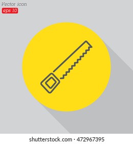 Web line icon. Saw