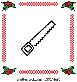Web line icon. Saw