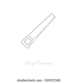 Web line icon. Saw
