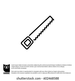 Web line icon. Saw