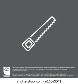 Web line icon. Saw