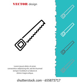 Web line icon. Saw