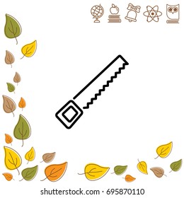 Web line icon. Saw