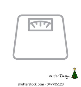 Web line icon. Scales.