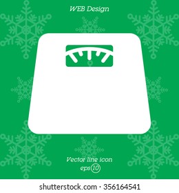 Web line icon. Scales.