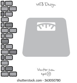 Web line icon. Scales.