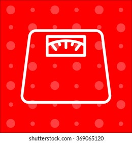 Web line icon. Scales.