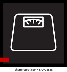 Web line icon. Scales.