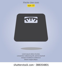Web line icon. Scales.
