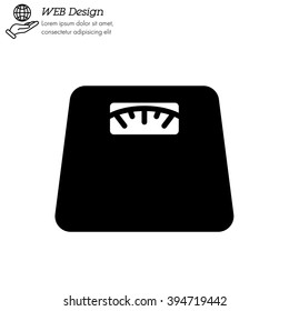 Web line icon. Scales.