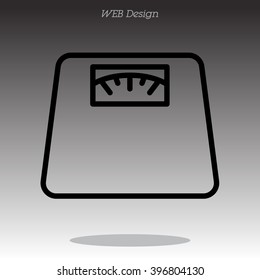 Web line icon. Scales.