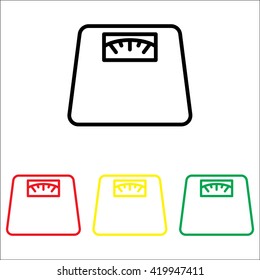 Web line icon. Scales.