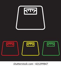 Web line icon. Scales.
