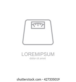 Web line icon. Scales.
