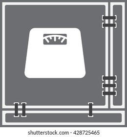 Web line icon. Scales.