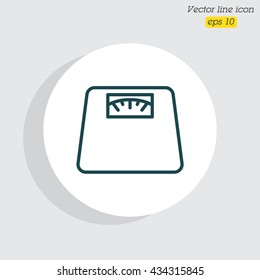Web line icon. Scales.