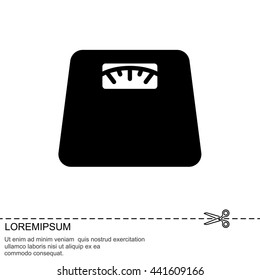 Web line icon. Scales.