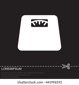 Web line icon. Scales.