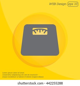 Web line icon. Scales.
