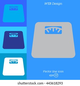 Web line icon. Scales.