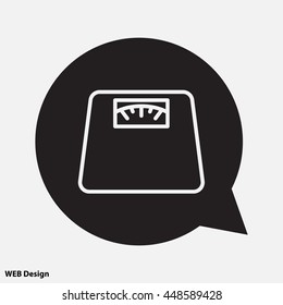 Web line icon. Scales.