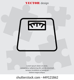 Web line icon. Scales.