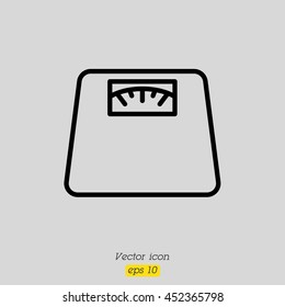 Web line icon. Scales.