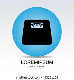 Web line icon. Scales.