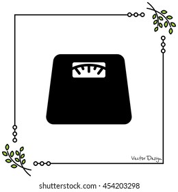 Web line icon. Scales.