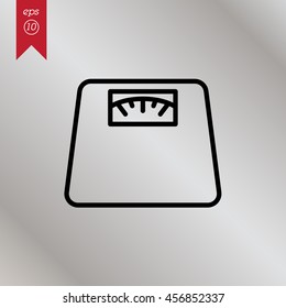 Web line icon. Scales.