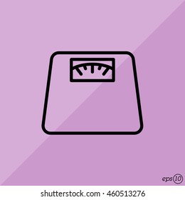 Web line icon. Scales.