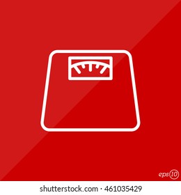 Web line icon. Scales.