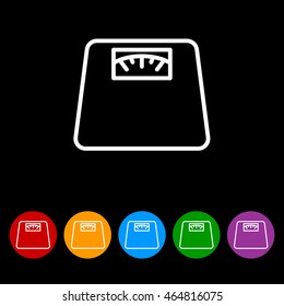 Web line icon. Scales.
