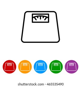 Web line icon. Scales.