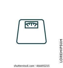 Web line icon. Scales.