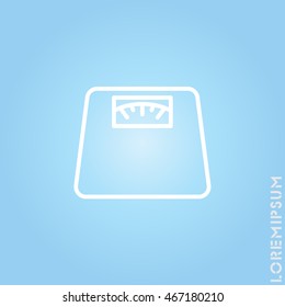 Web line icon. Scales.