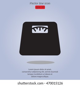 Web line icon. Scales.