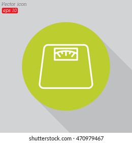 Web line icon. Scales.