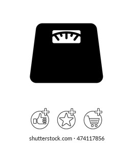 Web line icon. Scales.