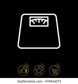 Web line icon. Scales.
