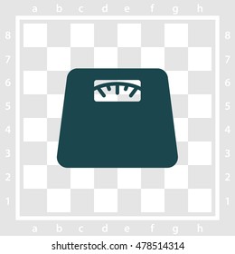 Web line icon. Scales.