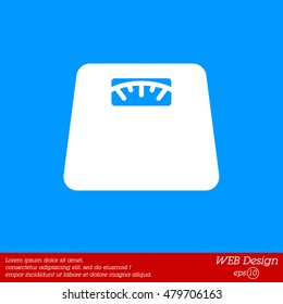 Web line icon. Scales.