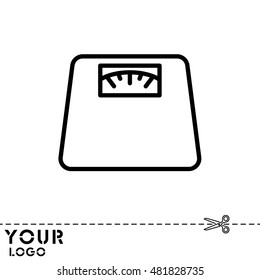 Web line icon. Scales.